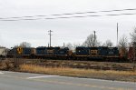 CSX 2059, 6943, & 2218 power train F729-23 @ D&S Jct.